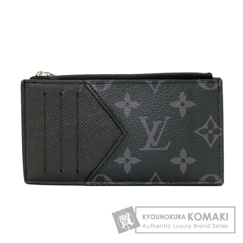 Louis Vuitton Coin Card Case Monogram Eclipse Black